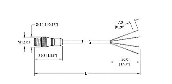 Turck Rs 4.4T-8 Actuator and Sensor Cable, Connection Cable