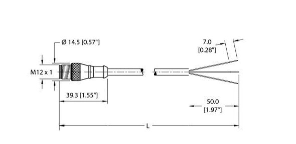 Turck Rs 4T-15 Actuator and Sensor Cable, Connection Cable