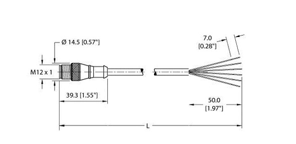 Turck Rs 4.6T-2 Actuator and Sensor Cable, Connection Cable