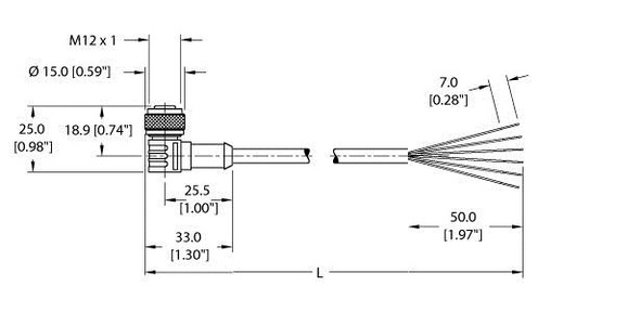 Turck Wk 4.6T-10 Actuator and Sensor Cable, Connection Cable