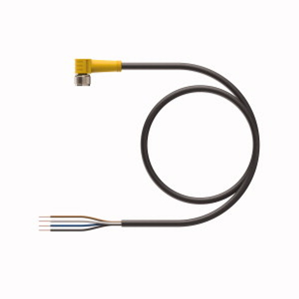 Turck Pkw 4M-6/S90 Single-ended Cordset, Right angle Female Connector