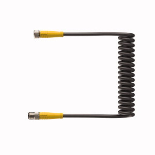 Turck Pkg 3M-3-Psg 3M/S90-Sp Double-ended Cordset, Straight Female Connector to Straight Male Connector