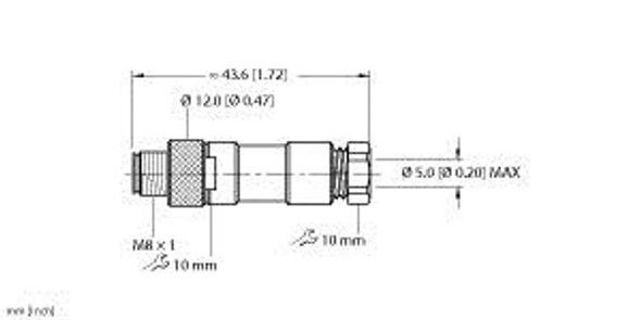 Turck Bs 5131-0 M8 threaded Connection