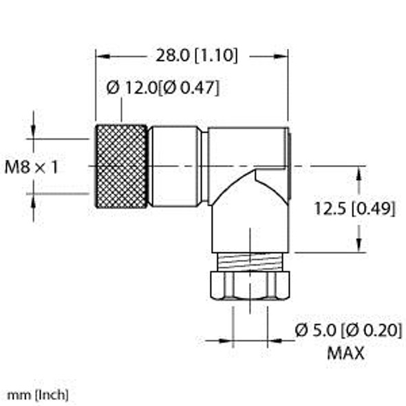 Turck B 5231-0 Right angle Female Field-wireable