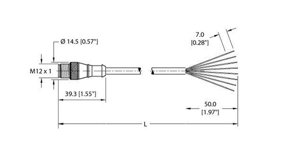 Turck Rs 8T-20 Actuator and Sensor Cable, Connection Cable