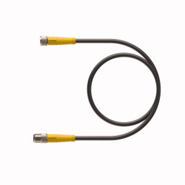 Turck Pkg 4M-1.2-Psg 4M/S90/S618 Double-ended Cordset, Straight Female Connector to Straight Male Connector