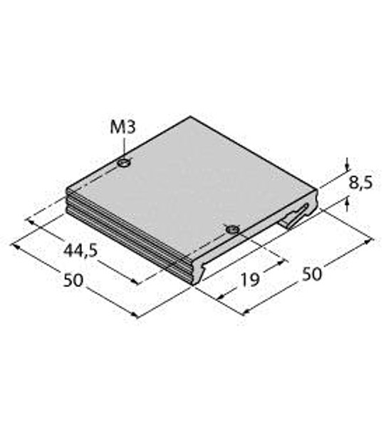 Turck Fdn20-Bkt-Din Accessories for fieldbus systems, Mounting Bracket for Fxx20 I/O Stations