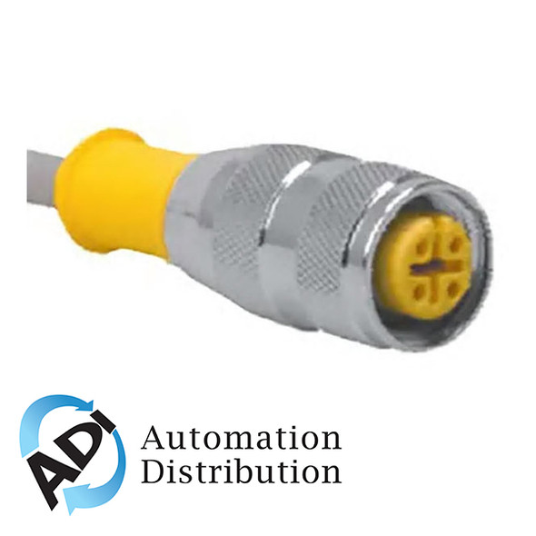 Turck Rk 4.43T-3-Rs 4.43T/S90 Double-ended Cordset, Straight Female Connector to Straight Male Connector 777000618