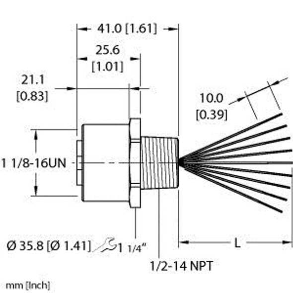 Turck Rkf 96-1M/14.5/Npt