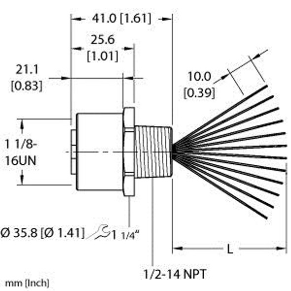 Turck Rkf 126-0.3M/14.5/Npt