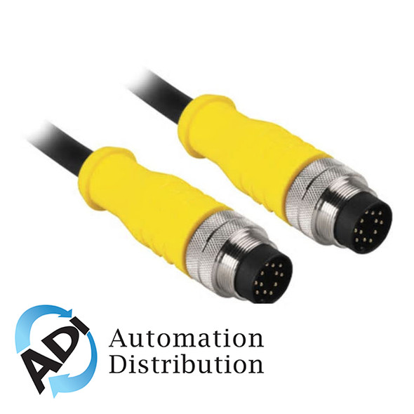 Turck Bsm Bsm 12-999-2/S101 Double-ended Cordset, Straight Male Connector to Straight Male Connector 777002649