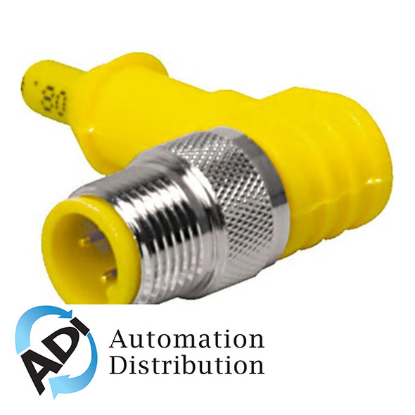 Turck Pkg 4M-4-Ws 4.4T Double-ended Cordset, Straight Female Connector to Right angle Male Connector 777003980