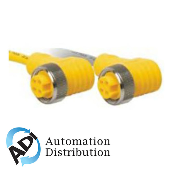 Turck Wsm Rkm 50-2M Double-ended Cordset, Right angle Male Connector to Straight Female Connector 777004102