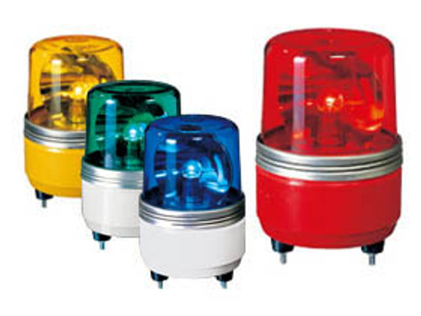 Patlite SKH-12EA-G Rotating warning light, direct mount, metal body (color matched color of lens). Green