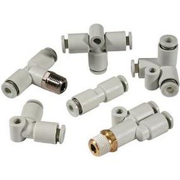 SMC KQ2E04-01-X17 Fitting, Bulkhead Connector Pack of 10