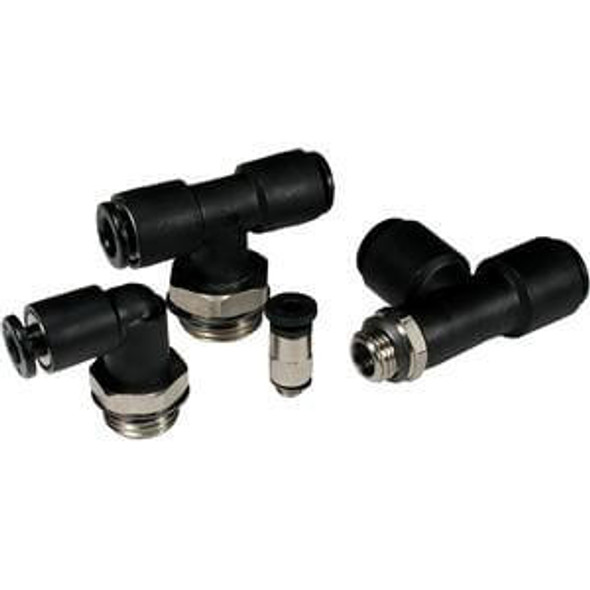 SMC KAY10-U02 One-Touch Fitting, Anti-Static Pack of 5