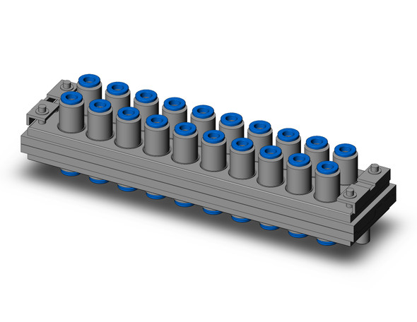 <h2>KDM, Rectangular Multi-Connector</h2><p><h3>Rectangular multi-connector series KDM has substantial reduction in mounting space in comparison with a model requiring many union joints for panels and partitions, this model needs only a small space. KDM is suitable for use with positive pressure and vacuum. It is possible to create a multi-connector with mixed tube sizes.<br>- </h3>- Rectangular multi-connector<br>- Connecting tubing: 10, 20<br>- Substantial reduction in mounting space<br>- One-touch connection/disconnection of tubing<br>- <p><a href="https://content2.smcetech.com/pdf/KDM.pdf" target="_blank">Series Catalog</a>