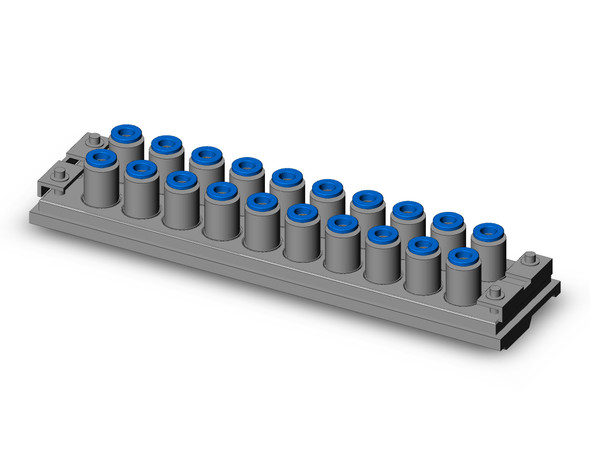 <h2>KDM, Rectangular Multi-Connector</h2><p><h3>Rectangular multi-connector series KDM has substantial reduction in mounting space in comparison with a model requiring many union joints for panels and partitions, this model needs only a small space. KDM is suitable for use with positive pressure and vacuum. It is possible to create a multi-connector with mixed tube sizes.<br>- </h3>- Rectangular multi-connector<br>- Connecting tubing: 10, 20<br>- Substantial reduction in mounting space<br>- One-touch connection/disconnection of tubing<br>- <p><a href="https://content2.smcetech.com/pdf/KDM.pdf" target="_blank">Series Catalog</a>