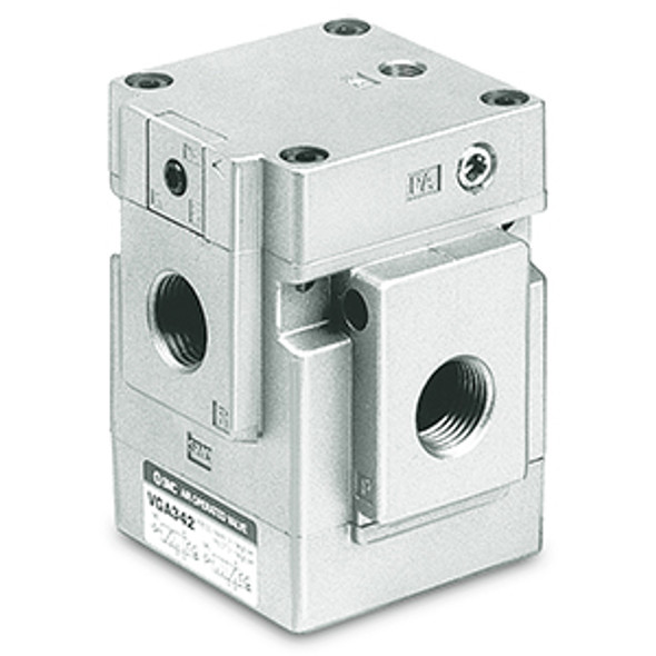 SMC VGA342-06TB 3 Port Air-Piloted Valve