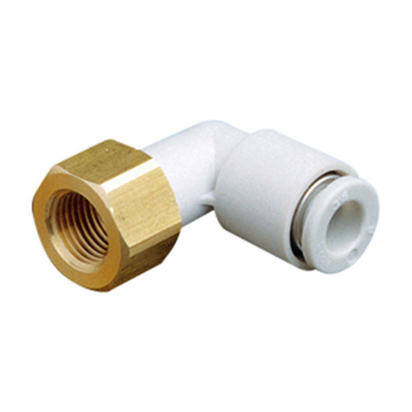 SMC - KQ2LF10-02A - Push-In to Push-In Pneumatic Tubing Fitting - Body Material STANDARD TUBING, NO OPTIONS, 2 Ports, 10 mm Compatible Tube Outer Diameter