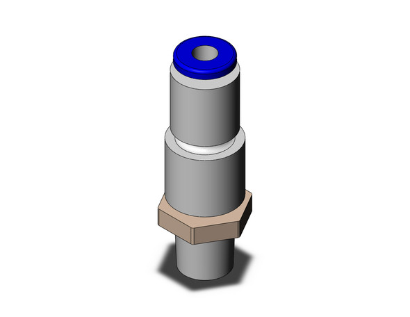 <h2>KS, Rotary One-touch Fitting, Inch</h2><p><h3>Rotary one-touch fitting series KS comes with a ball race bearing for oscillating or rotating applications. KS series comes in 5 tube sizes ranging from 4 to 12mm. One-touch collet includes anti tube rotation mechanism. KS is suitable for copper free applications.</h3>- Rotary, One-touch fitting (standard)<br>- Inch threads<br>- Tube OD:  5/32 , 1/4 , 5/16 , 3/8 <br>- Maximum operating pressure:  1.0 MPa<br>- Ambient   fluid temperature: -5 to 60 C<br>- This product is not intended for use in potable water systems<br>- <p><a href="https://content2.smcetech.com/pdf/KS_Inch.pdf" target="_blank">Series Catalog</a>