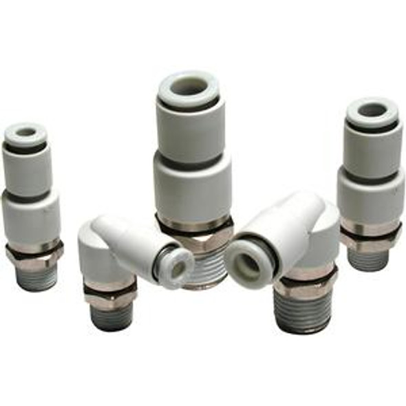 SMC KXH04-M5 fitting, KX ROTARY FITTING (sold in packages of 2; price is per piece)