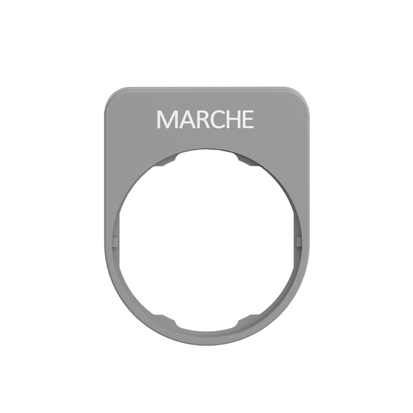 Schneider Electric ZBYFP2103C0 Legend Plate With Marche Marking Pack of 10