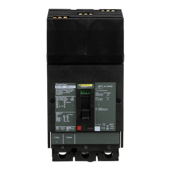 Schneider Electric HJA36110 Molded Case Circuit Breaker 600V 110A