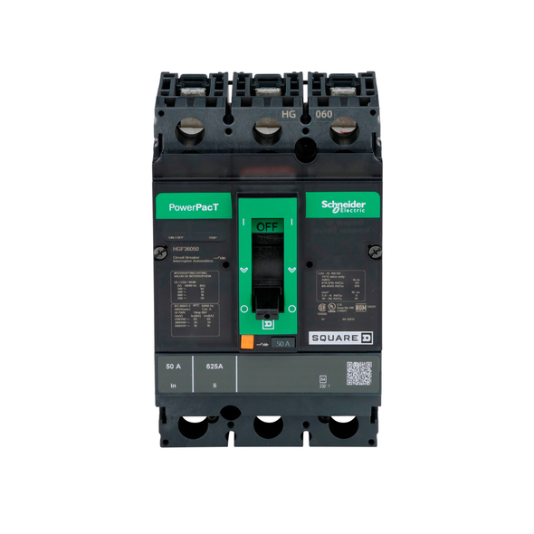 Schneider Electric HGF36050 Molded Case Circuit Breaker 600V 50A