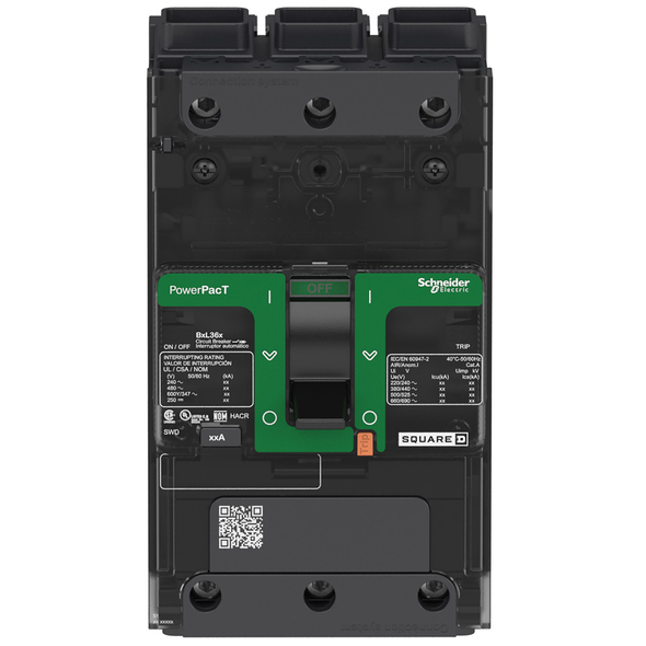 Schneider Electric BGF36015 Molded Case Circuit Brkr 600Y/347V 15A