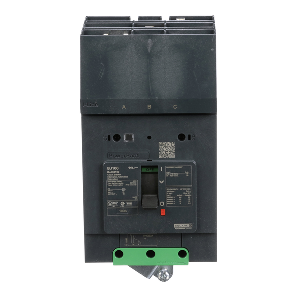 Schneider Electric BJA36100 Molded Case Circuit Brkr 600Y/347V 100A