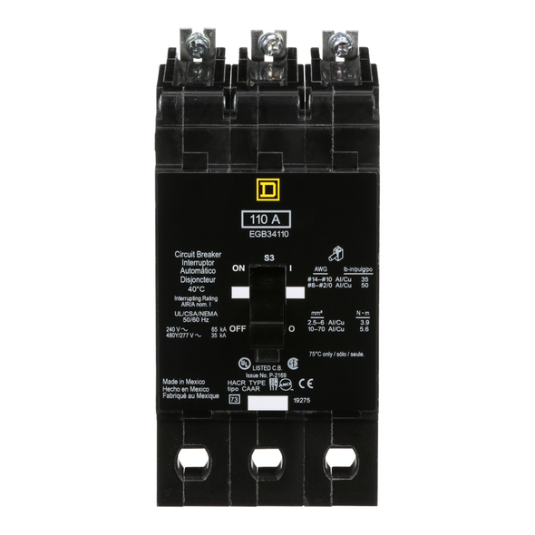 Schneider Electric EGB34110 Miniature Circuit Breaker 480Y/277V 110A
