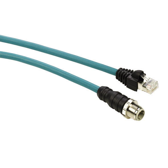 Schneider Electric TCSECL1M3M1S2 Enet Cable M12-Rj45 1M 2X2X26 Ce Lduty