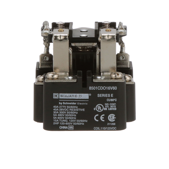 Schneider Electric 8501CDO16V60 Relay 600Vac 5Amp Type C +Options
