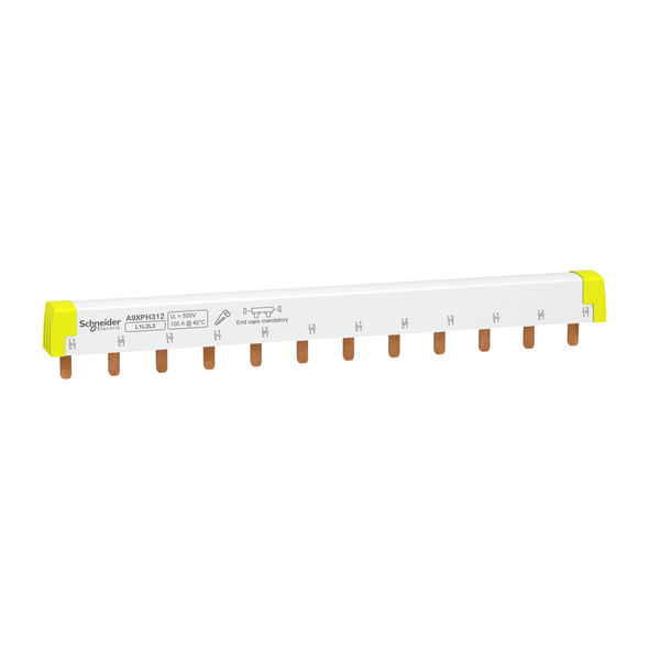 Schneider Electric A9XPH312 Acti9 Comb Busbar 3P 100A 12 Modules