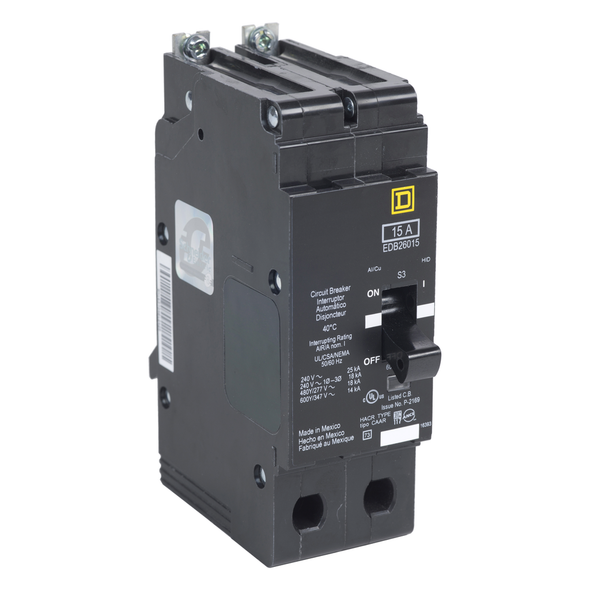 Schneider Electric EGB26015 Miniature Circuit Breaker 600V 15A