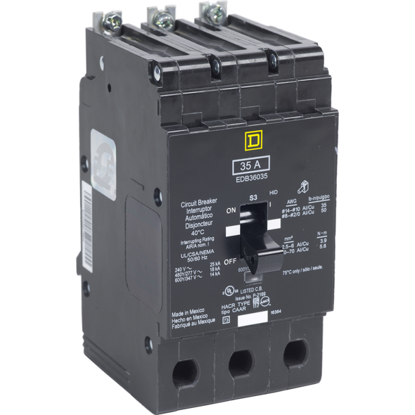 Schneider Electric EJB36040 Miniature Circuit Breaker 600V 40A