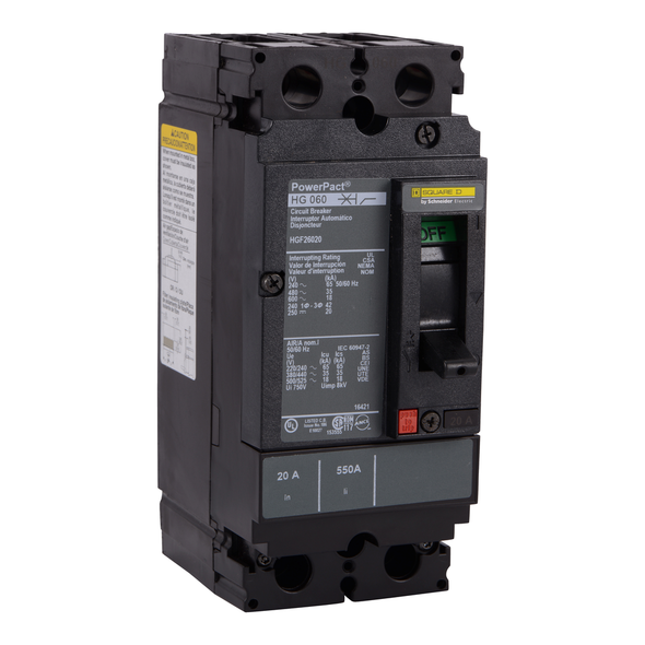 Schneider Electric HGF26060 Molded Case Circuit Breaker 600V 60A