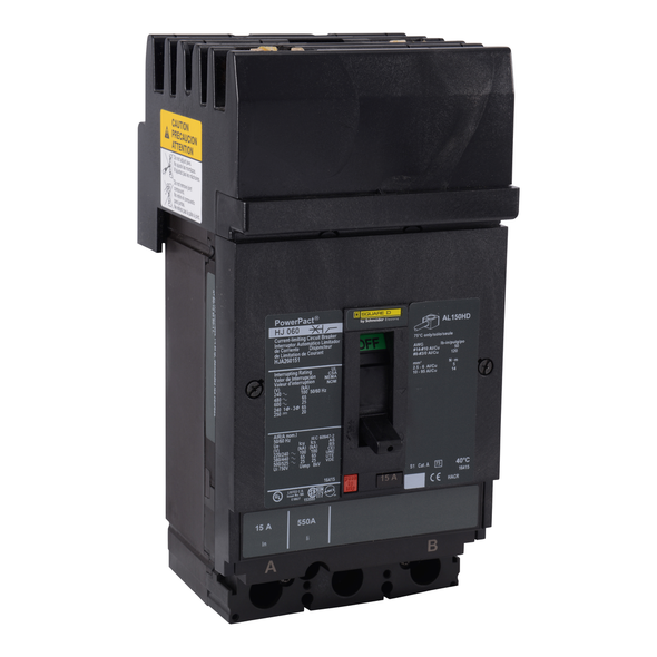 Schneider Electric HJA260154 Molded Case Circuit Breaker 600V 15A