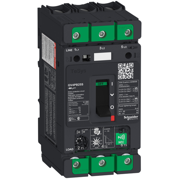 Schneider Electric GV4PB25S Motbreakgv4Pbul489Th/Mag 25A 100Ka Elink