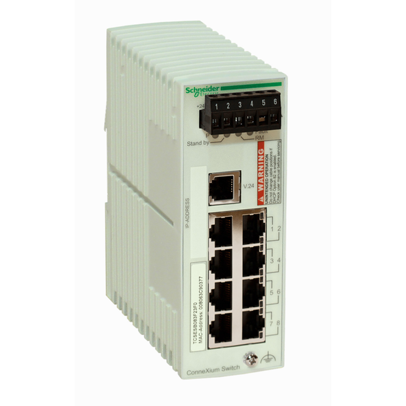 Schneider Electric TCSESB083F23F0 B-Managed Switch - 8Tx