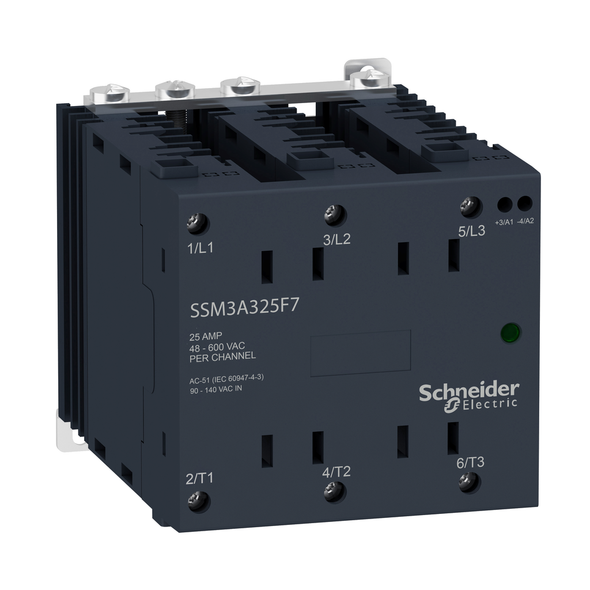Schneider Electric SSM3A325P7 3P Ssr 25A@48-600Vac Zero,200-265Vac