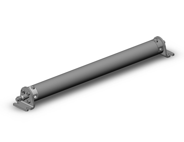 <h2>NC(D)G, High Speed/Precision Cylinder,  Double Acting, Single Rod</h2><p><h3>Standard NCG double acting single rod version of the NCG series The NCG series is an extremely durable, repairable round body cylinder that provides precision mounting, short overall length, light weight and high speed.  Rubber bumpers are standard with an option for adjustable air cushion.  Nine mounting styles are available for cylinder mounting flexibility.   Bore sizes for the NCG range from 3/4 (20mm) to 2 1/2  (63mm).  Standard available stroke lengths from 1  to 12  but with the ability for long strokes.  The NCG series is auto-switch capable.   The NCG is capable of speeds up to 40 in/sec.  The NCG series is available in 11 standard options to help fit into many different applications.</h3>- Double acting single rod<br>- Bore sizes: 3/4, 1, 2, 1 1/4, 1 1/2,   2 1/2 (in)<br>- Strokes from 1in through 12in<br>- Mounts: basic, foot, flange, clevis, or trunnion<br>- Variety of switches and a variety of lead wire lengths<br>- <p><a href="https://content2.smcetech.com/pdf/NCG.pdf" target="_blank">Series Catalog</a>