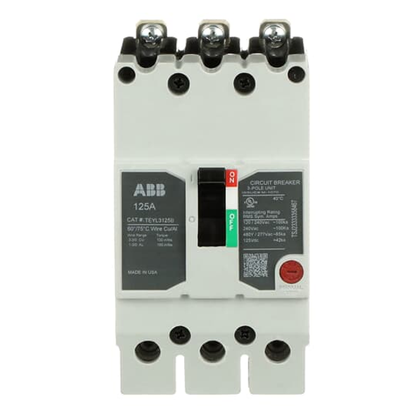 ABB TEYL3125B Teyx Circuit Breaker 3P 125A