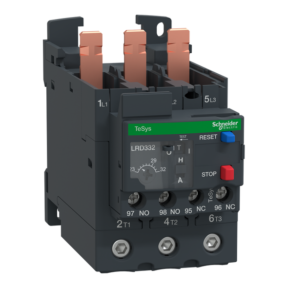 Schneider Electric LRD332 TeSys Deca, thermal overload relay, 23 to 32 A, class 10A, EVERLINK