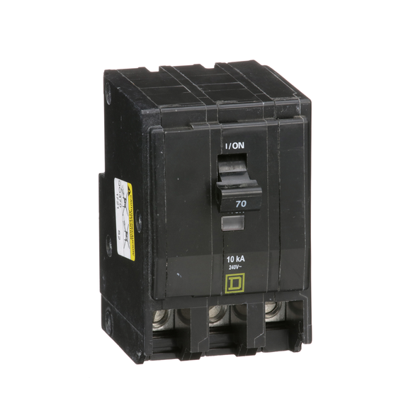 Schneider Electric QO370 Mini circuit breaker, QO, 70A, 3 pole, 120/240VAC, 10kA, plug in