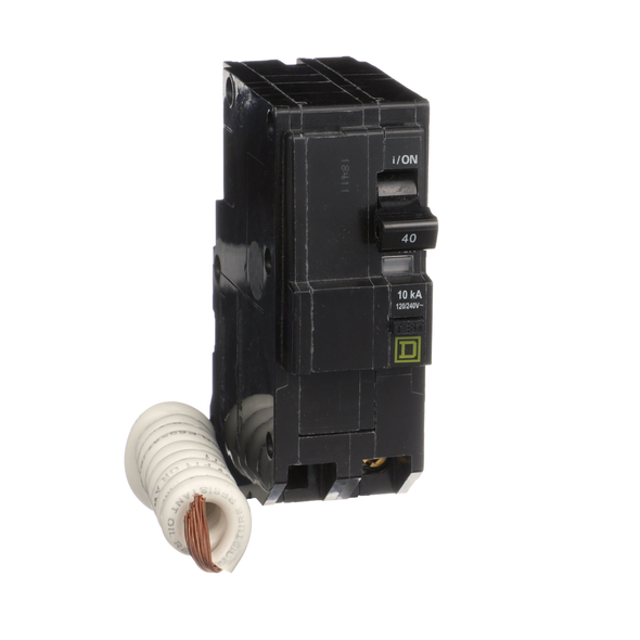 Schneider Electric QO240EPD Mini circuit breaker, QO, 40A, 2 pole, 120/240VAC, 10kA, plug in, 30mA grd fault B