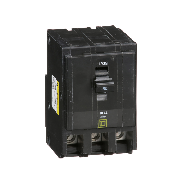 Schneider Electric QO380 Mini circuit breaker, QO, 80A, 3 pole, 120/240VAC, 10kA, plug in