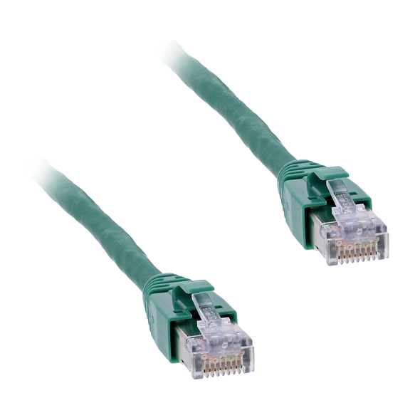 Schneider Electric VW3E3001R005 0.5 m, cat 7, green PacNet cable