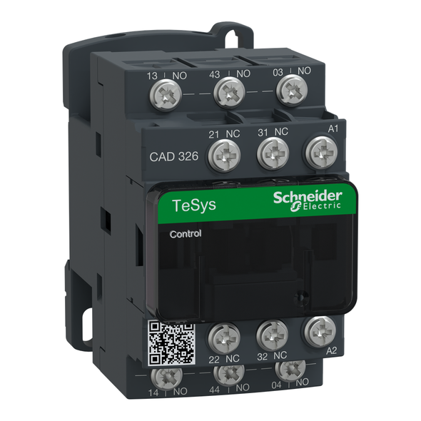 Schneider Electric CAD326L7 TeSys Deca control relay - 3 NO + 2 NC - <= 690 V - 200 V AC standard coil